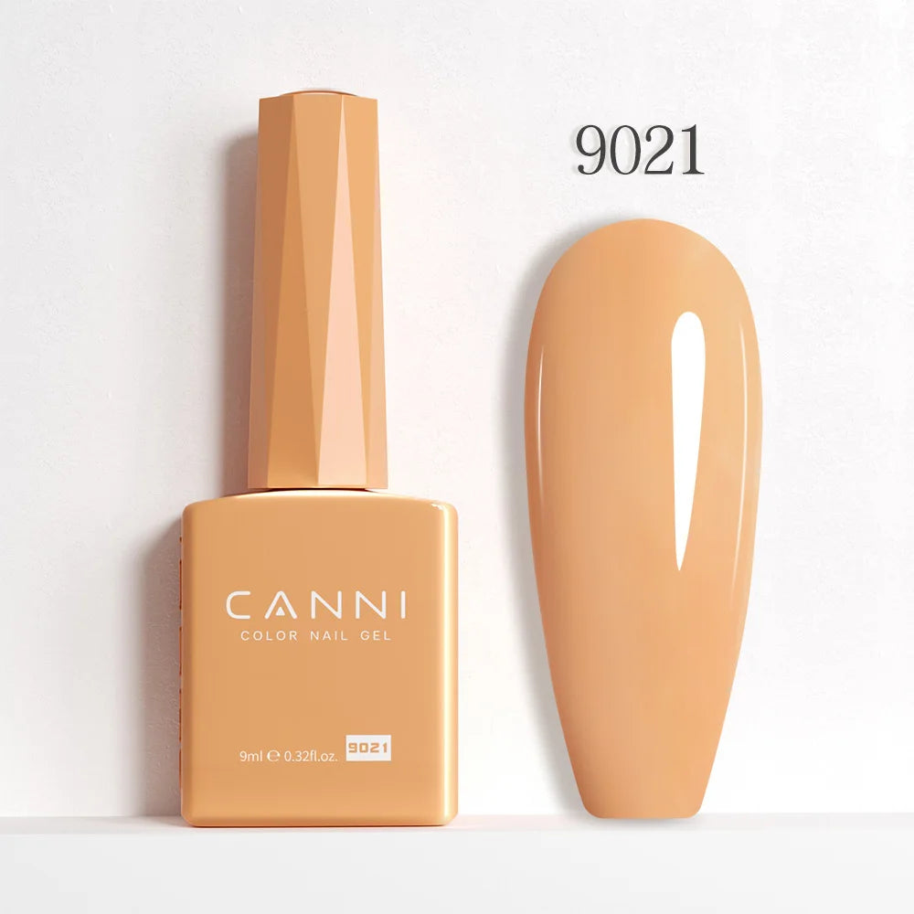 9ml CANNI HEMA/TPO FREE Nude Pink Color Nail Gel Polish Full Coverage Semi Permanent Long Wear Top Coat Venalisa Gel Varnish