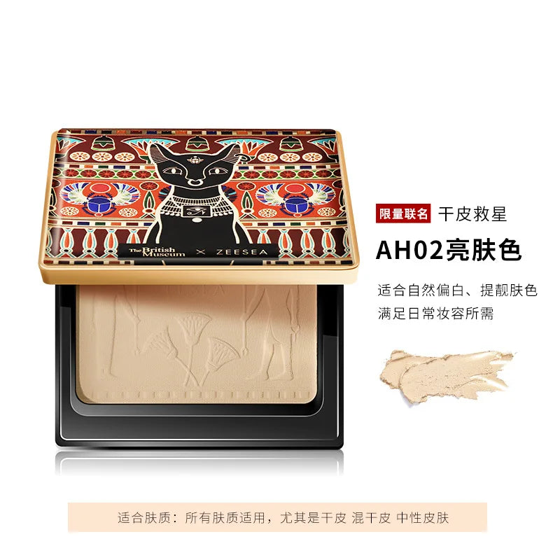 ZEESEA Compact Foundation Powder Natural Light Coverage Matte Soft Waterproof Oil Control Powder