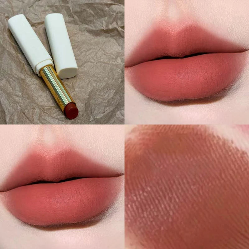 Low Saturation Matte Lipstick Cream Velvet Not Easy To Fade Lipstick Nude Matte Red Lip Gloss Waterproof Lasting Lip Tint Makeup