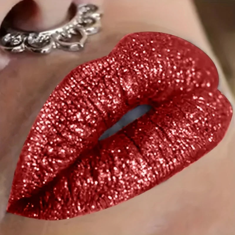 High pigmented Shiny lipstick, long-lasting, glossy waterproof lipstick - party stage role-playing Valentine's Day gift