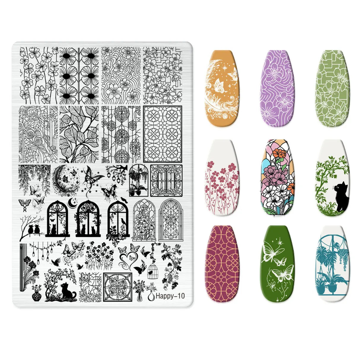 Maple Leaf Nail Stamping Plates Autumn Winter Leaves Design Polish Stencil Nail Printing Stamp Image Manicure Mold Stencil Tool