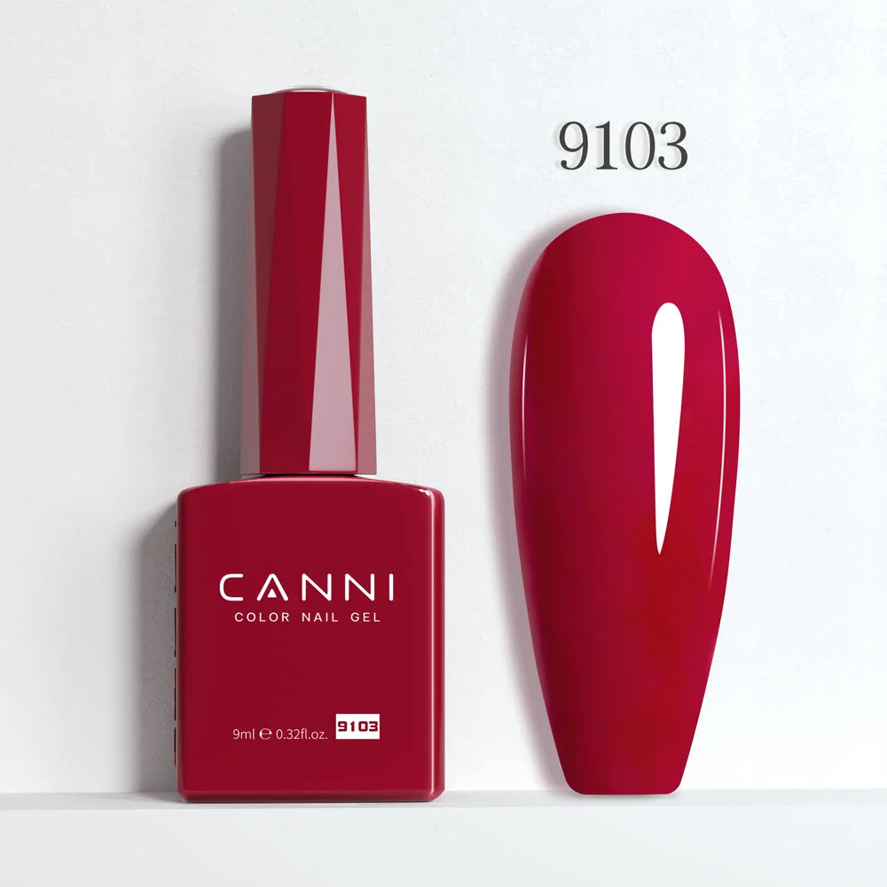 9ml CANNI HEMA/TPO FREE Nude Pink Color Nail Gel Polish Full Coverage Semi Permanent Long Wear Top Coat Venalisa Gel Varnish
