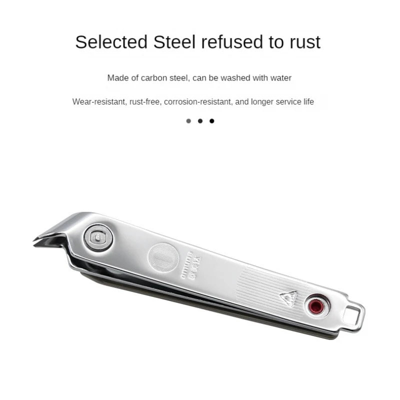 Large Sharp Manicure Cutters for Nail Stainless Steel+Carbon Steel Acronyx Hard Nail Clippers Pedicure Oblique Mouth Household