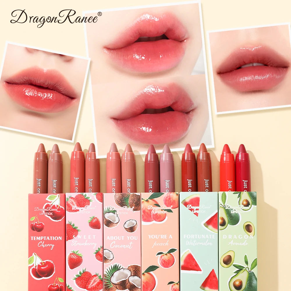 Two Lipstick Set, Water-Glossy Mirror, Light-Lasting, Moisturizing, Non-Removing Makeup, Long-Lasting Makeup Effect Lipstick Set