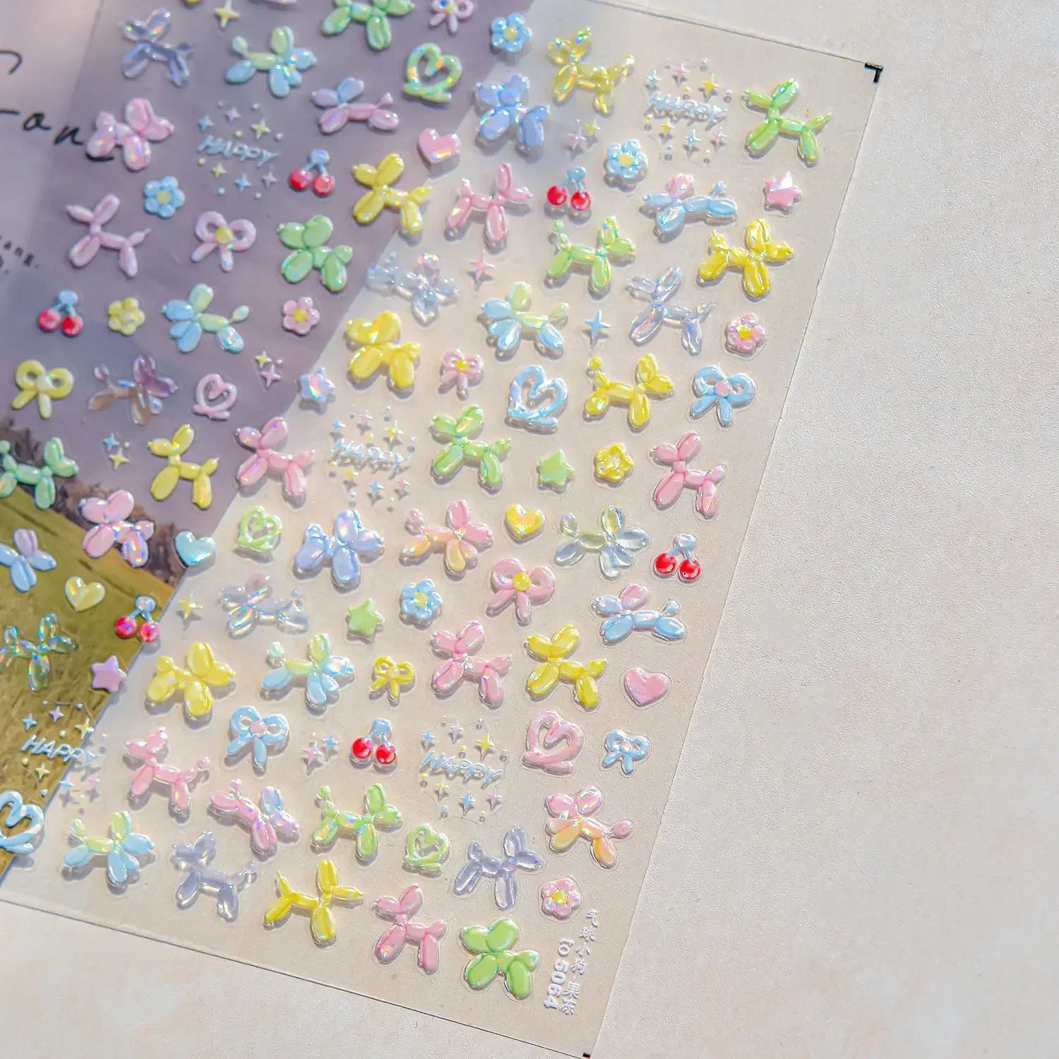 Ocean Shell Starfish Shell Conch Whale Dolphin Seahorse Coconut Tree Water Bubbles Self Adhesive Nail Art Sticker Manicure Decal