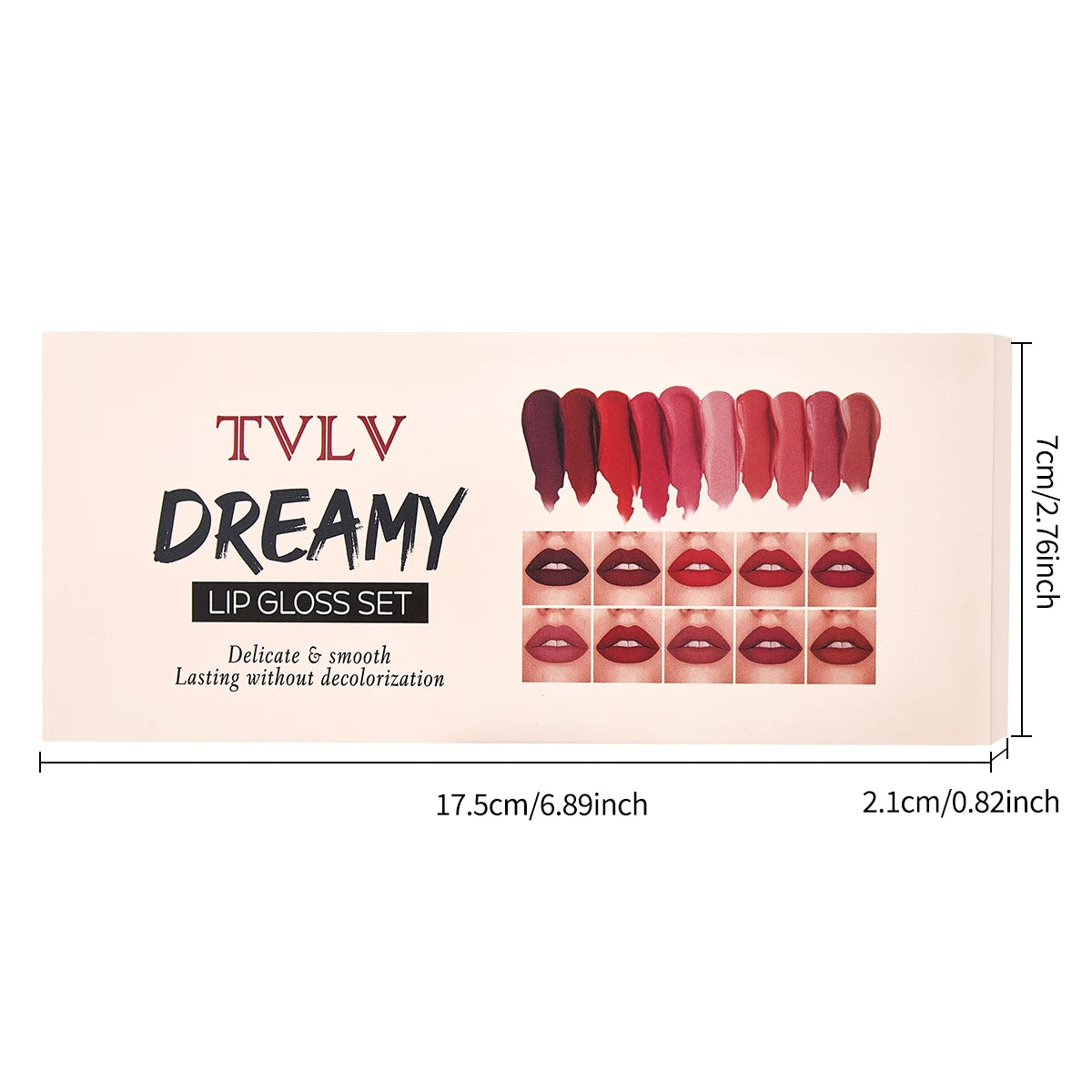 10 Color Mouth Red Lip Glaze Makeup Set, Exquisite, Practical, Comfortable, Portable, Easy To Apply Makeup Set Christmas gift