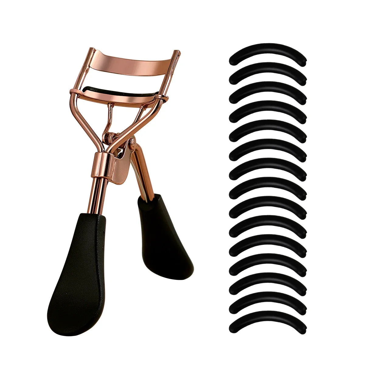 with 15 Silicone Pads and Stainless Steel Eyelash Curler Portable Eyelash Curler, Used for Eyelash Extension and Curling Tools