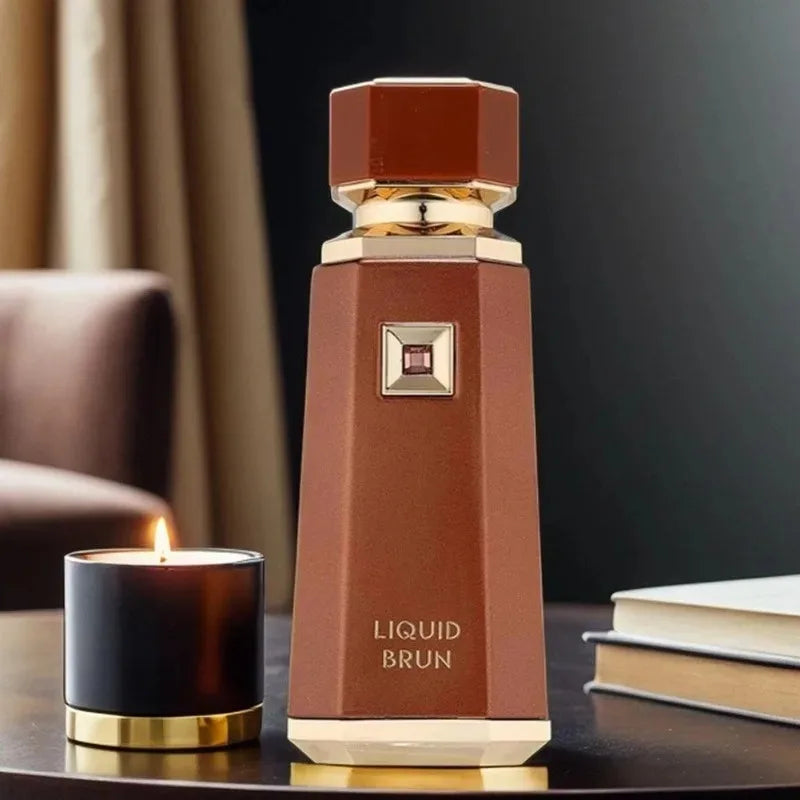 French Avenue Liquid Brun Eau de Parfum Spray 3.4 Oz Original Arab Perfumes 100 ML Natural Lasting Woody Perfume Cologne for Men