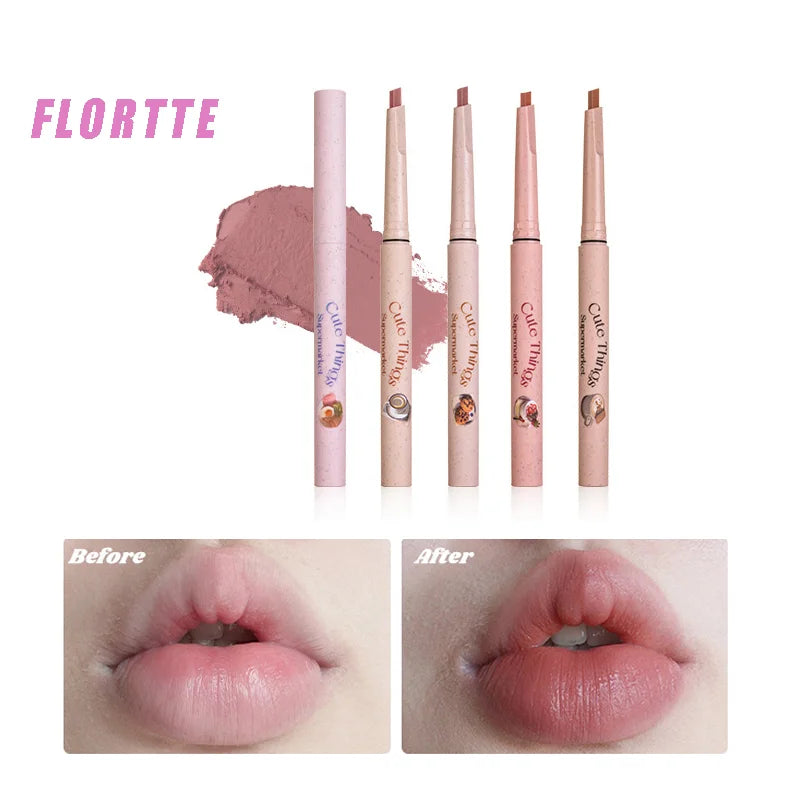 New Slim Lip Liner Long Lasting High Pigments Waterproof Lady Charming Lip Liner Contour Makeup Lipstick Tools FLORTTE