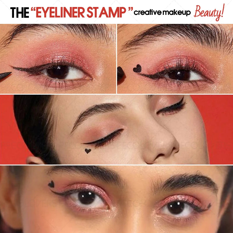 1PC Waterproof Silky Seal Eyeliner - Dual-ended, Quick-drying and Long-lasting Liquid Eyeliner, Perfect for Christmas