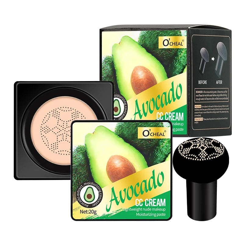 OCHEAL Mushroom Head Foundation Cream for Face Makeup Cushion for Face Base Cream Makeup Cushion Compact