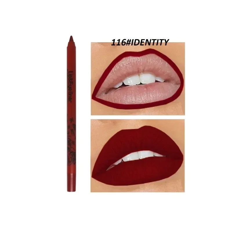 20 Color Matte Lip Liner Outline Lipstick Pen Long-lasting Waterproof Lip Tint Pencil Makeup Lip Contouring Pen Woman Cosmetic