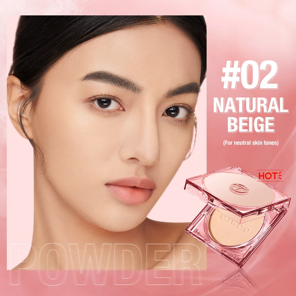 Wholesale O.TWO.O Face Powder 24 Hours Oil-control Waterproof Matte Face Makeup Cosmetic Setting Compact Powder