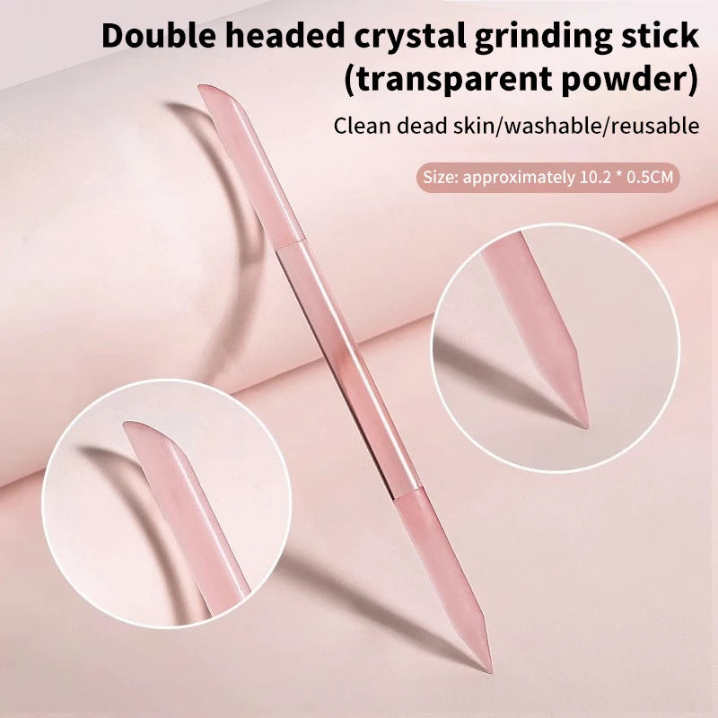1Pcs Glass Cuticle Pusher Nail Manicure Stick Professional Precision Filing CuticleRemover PedicureForManicure Nails Accessories