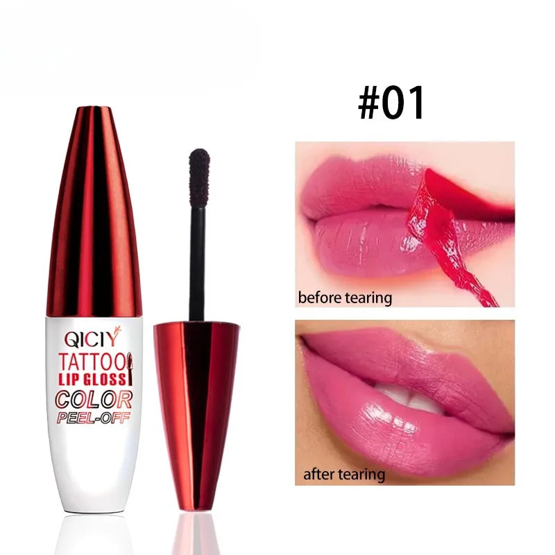 Peel-off Lipgloss Matte Natural Mist Lip Tinted Waterproof Long Lasting Lipstick Makeup Tear Contour Stain Cosmetic