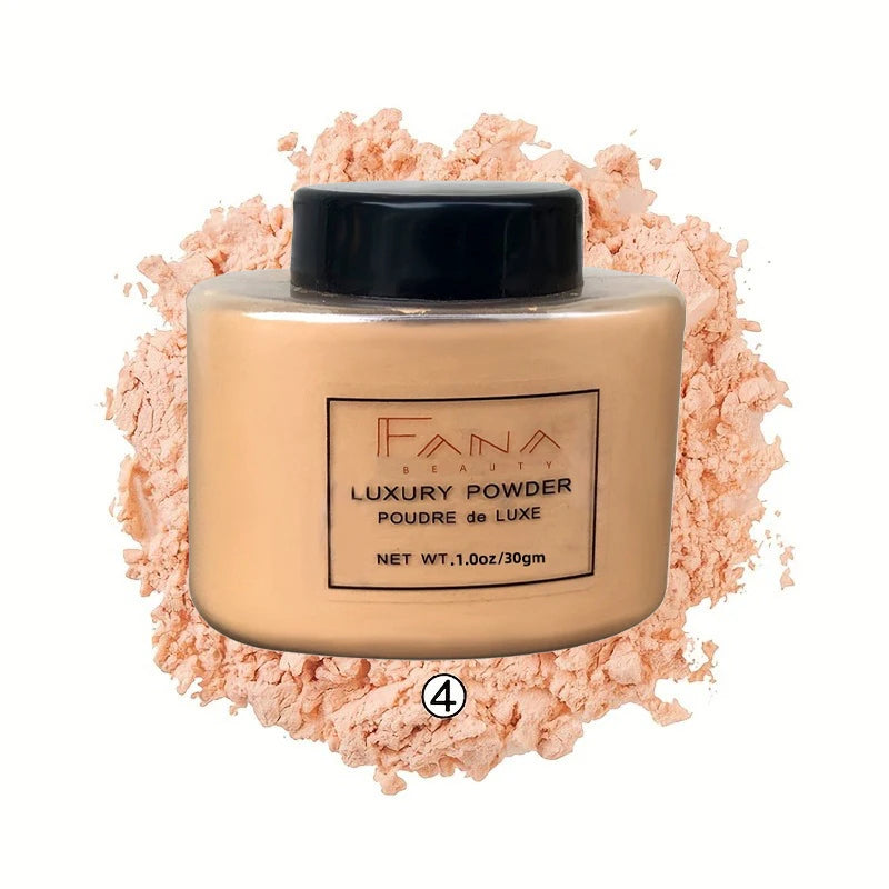 Matte White Face Pressed Powder 24 Hours Oil Control Clear Natural Powder Foundation Full Coverage Waterproof Makeup