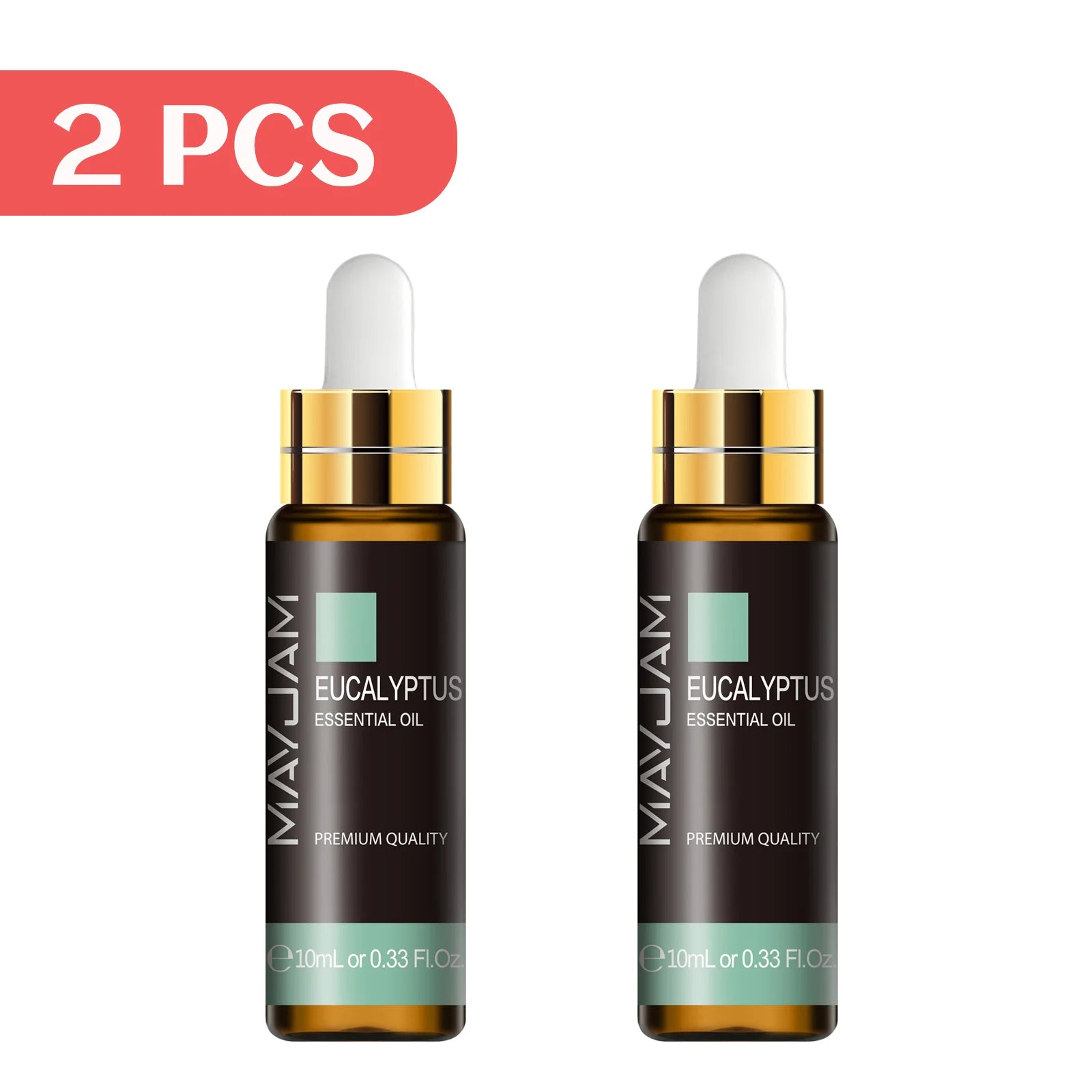 MAYJAM 2pcs Pure Essential Oils with Dropper Sweet Orange Lavender Jasmine Eucalyptus Vanilla Sandalwood Cajeput Vetiver Sage