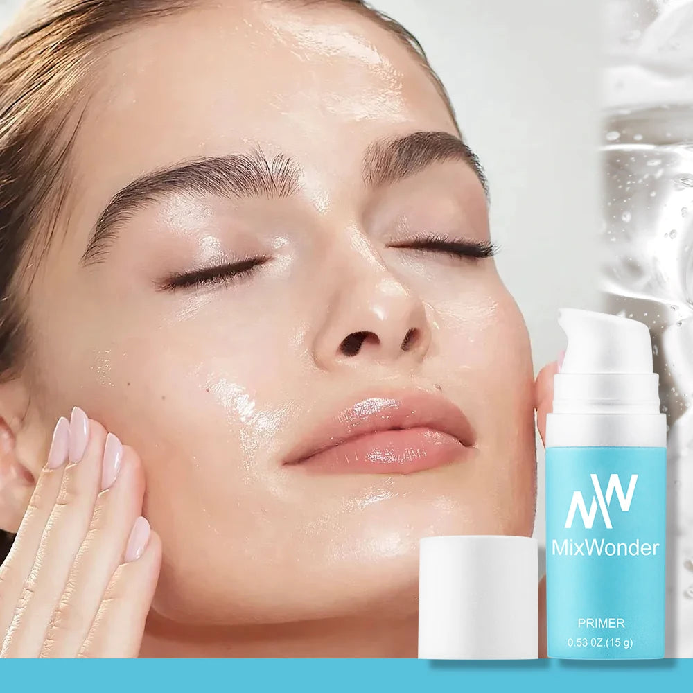 MixWonder Long-Lasting Primer - Hydrating Makeup Base for Flawless Finish, Pore-Minimizing &Imperfection Covering.All Skin Types
