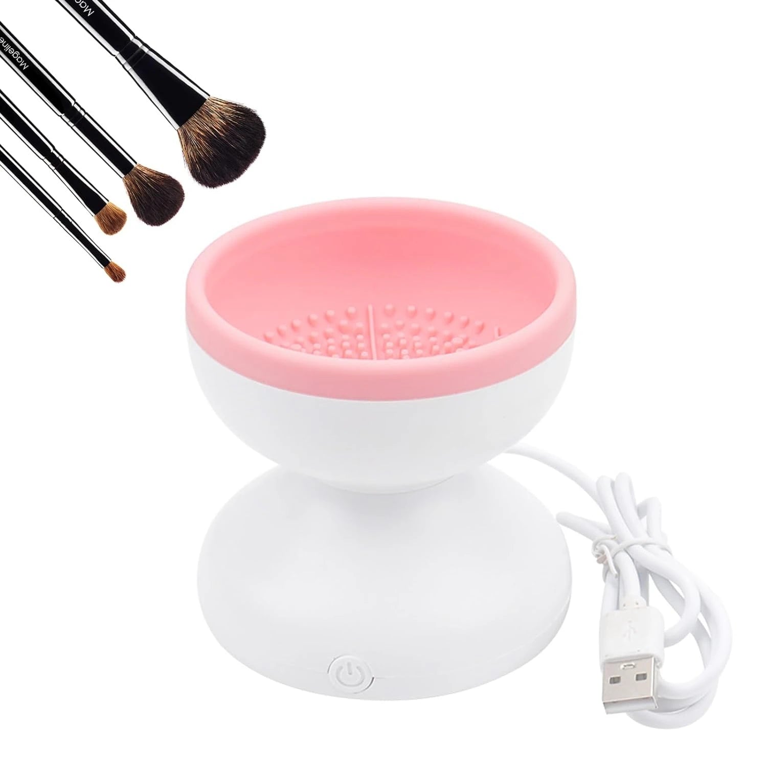 Makeup Brush Cleaner Machine - Electric Silicone Cosmetic Brush Washer & Dryer, Fast Cleaning Tool for Makeup Brushes