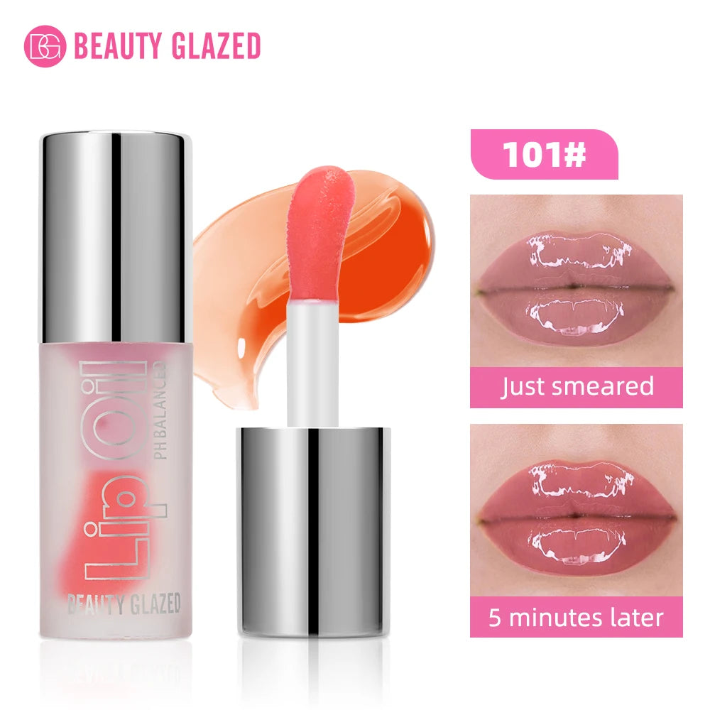 Beauty Glazed Temperature Color Changing Lipgloss Moisturizer Long-lasting Liquid Lipstick Lip Plumper Gloss Makeup For Women