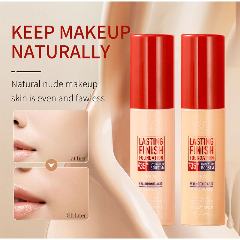 Liquid Foundation Effective Concealer Waterproof Sweat-resistant Delicate Makeup Cover Dark Circles Professional Cosmetics