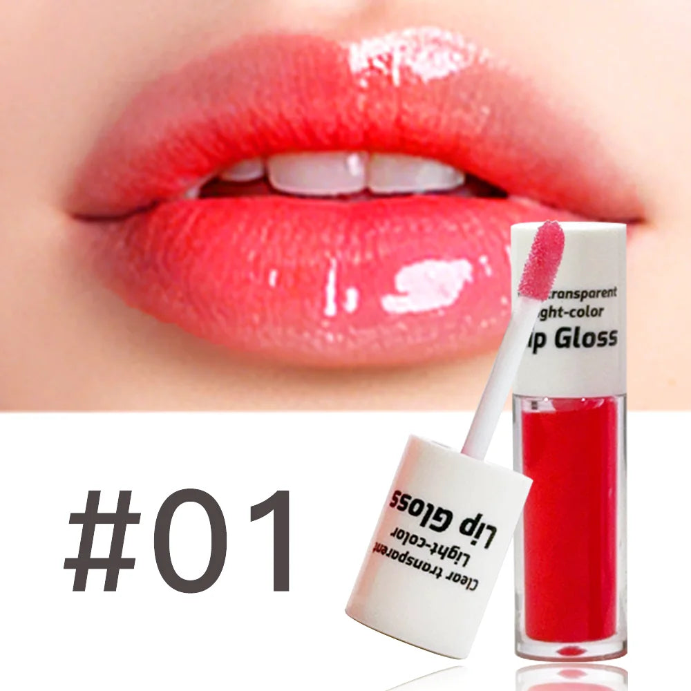 JUJU DREAM 4-Color Lip Gloss Set Water-Gloss Lip Glaze, Moisturizing, Waterproof, Non-Stick Cup, High Pigment & Long-Lasting