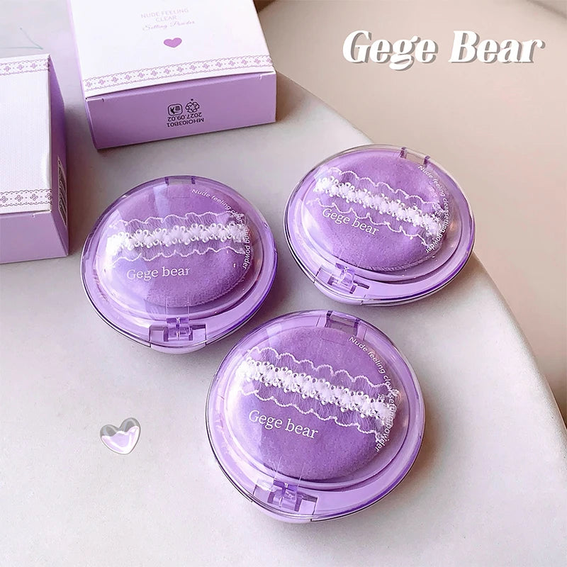 Gege bear set makeup powder soft coke clear powder fine texture waterproof set makeup