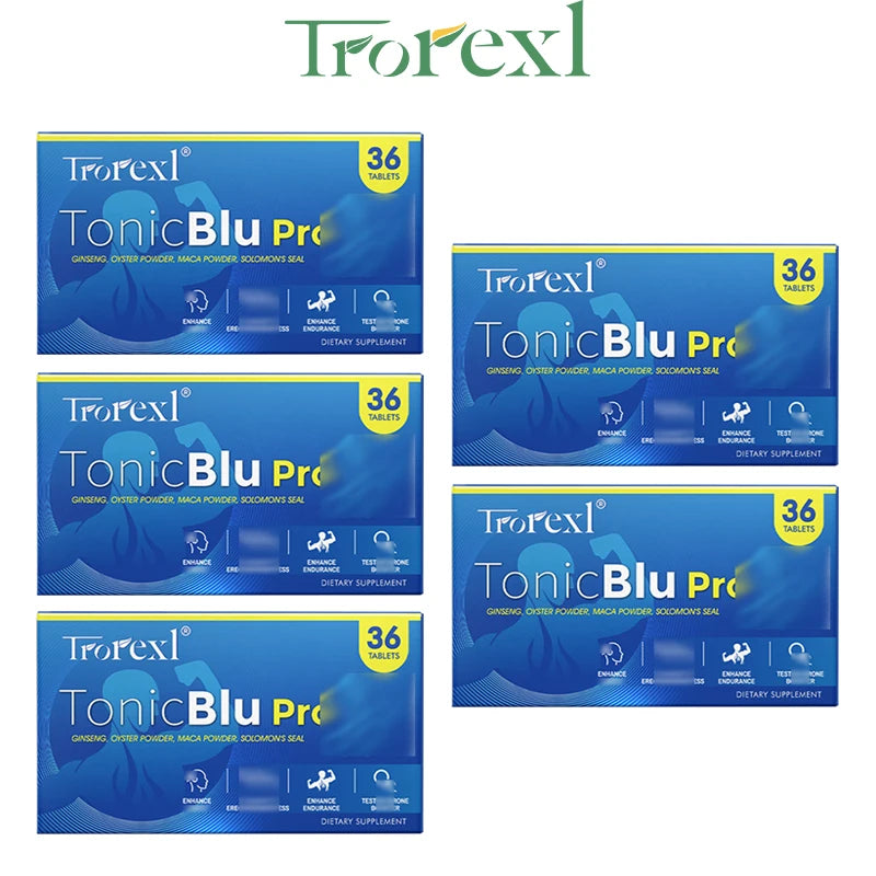 Natural Oyster & Ginseng Blue Pills Male Enhancing Supplement Support Energy & Stamina 36-360 Tablets