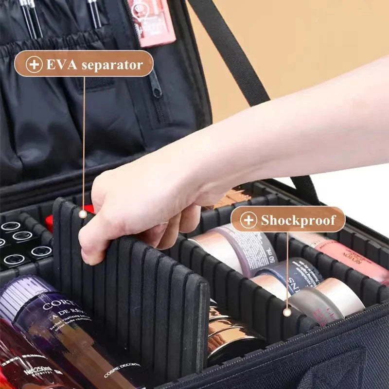 New Oxford Cloth Makeup Bag For Women Professional Large Capacity Travel Cosmetic Case