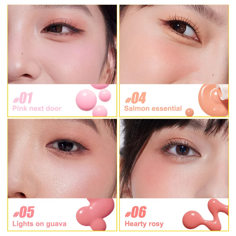 Judydoll Liquid Blush, Expanding & Shrinking Shade for Natural Flush, Long-Lasting, Dewy Finish for Fresh & Radiant Cheeks