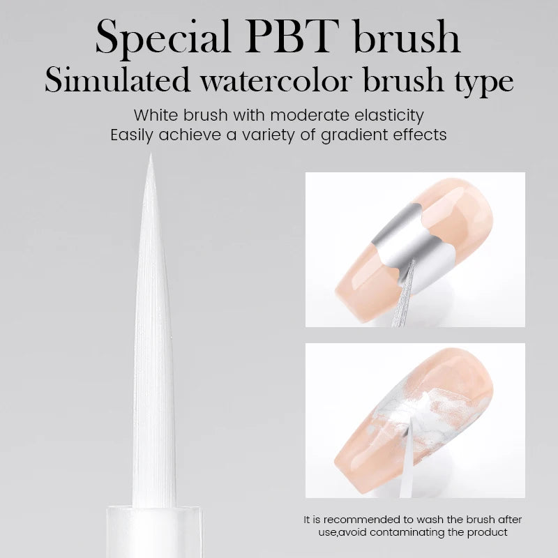 BORN PRETTY Metal 10ml Watercolor Nail Polish Air Dry Marble Nail Polish Gradient Ink for Painting Manicure DIY at Home