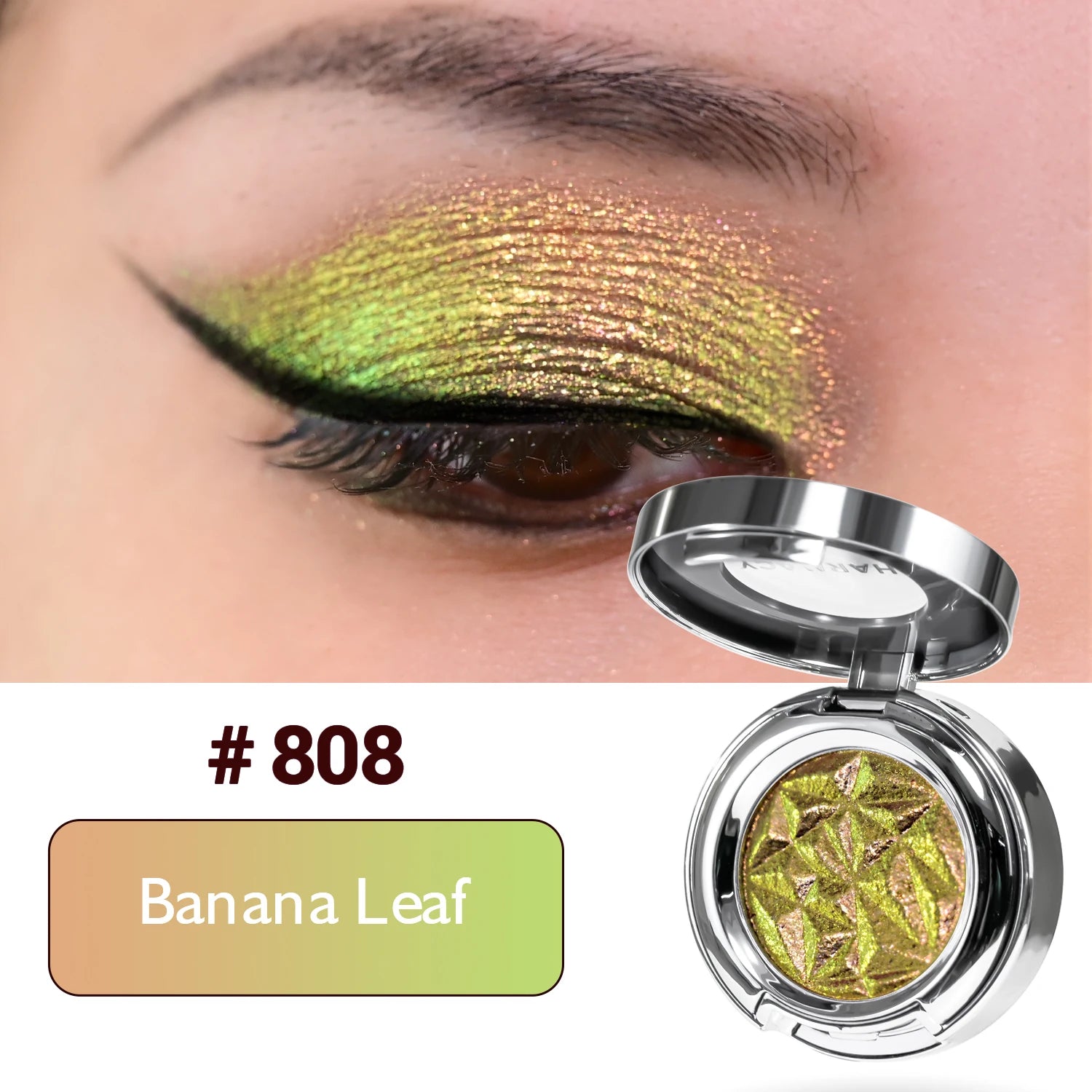CHARMACY New 10 Multichrome Single Eye Shadow High Pigment Long Lasting Duo Chrome Eyeshadow Glitter Makeup For Eyes
