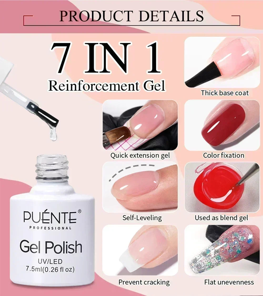 PUENTE 7.5ML Vibrant Blue Cat Eye Gel Nail Polish High Glossy Long-Lasting Soak Off UV Semi-Permanent Nail Art Varnish Manicure