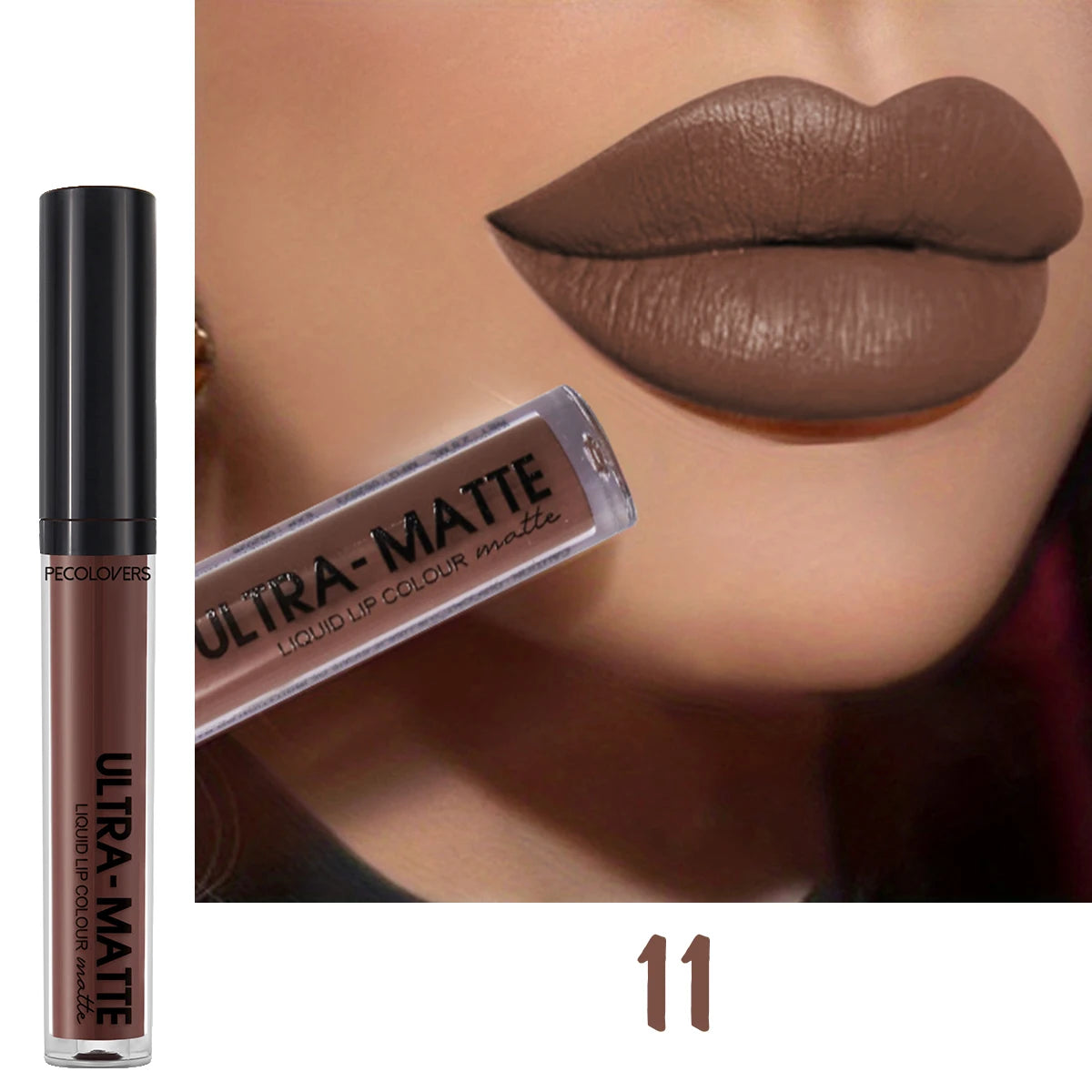 Matte Liquid Lipstick Waterproof Long Lasting Velvet Mate Nude Brown Red Lip Gloss Lint Tube Makeup Cosmetic Lipsticks Lipgloss