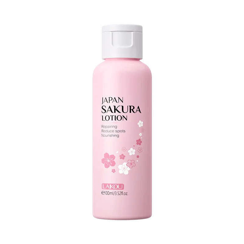 LAIKOU Sakura Face Lotion Moisturizing Essence Shrink Pores Repairing Improve Skin Elasticity 100ML