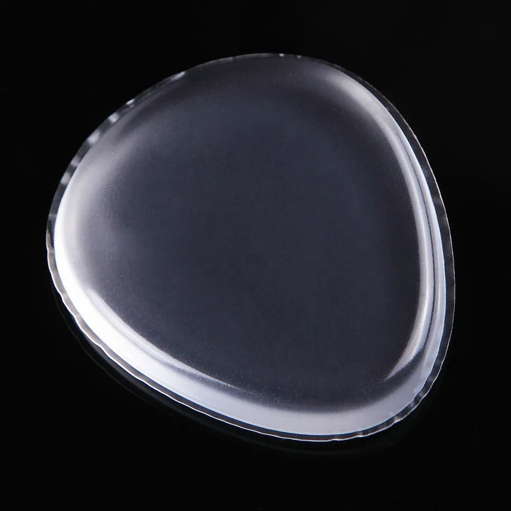Silicone Makeup Sponge, Clear Applicator & Blender Cosmetic Puff BB Pad for all Liquid Foundation Cream Cosmetic Beauty Tools