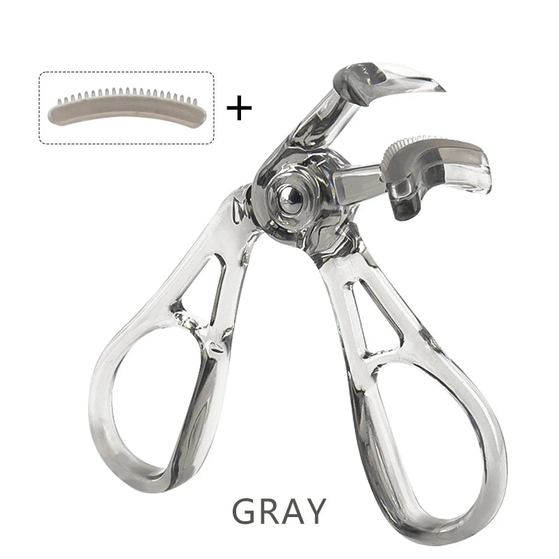 Professional Wide-angle Eyelash Curler Frameless Curling Comb Tooth Lash Curler with Refill Pad Long-lasting Shaping Lash Tools