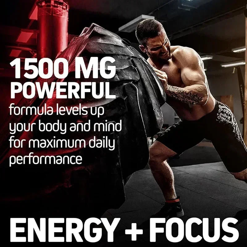 Korean Red Panax Ginseng Supplement - Enhances Endurance and Mood Balance Strong for Energy and Focus - 120 Capsules