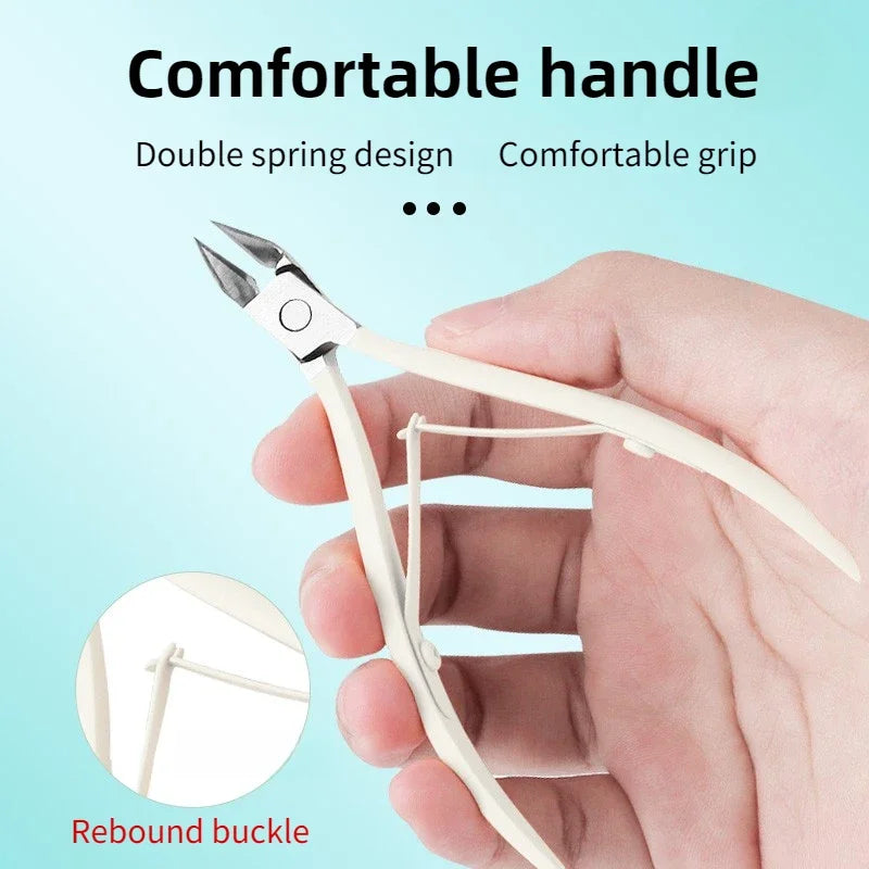 Cuticle Scissors Stainless Steel Sharp Blade Durable Rust Free Nail Care Tool