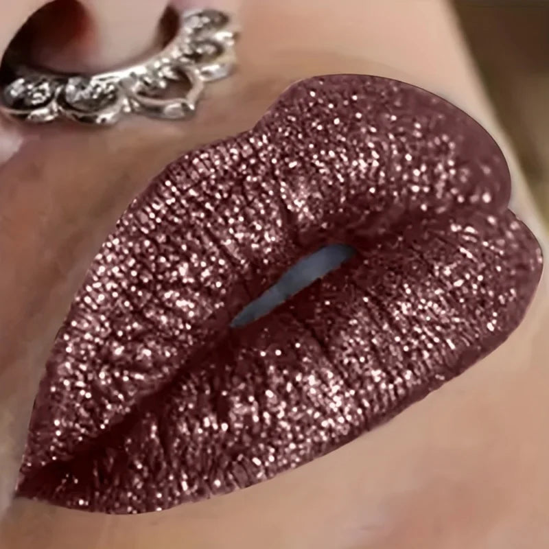 High pigmented Shiny lipstick, long-lasting, glossy waterproof lipstick - party stage role-playing Valentine's Day gift