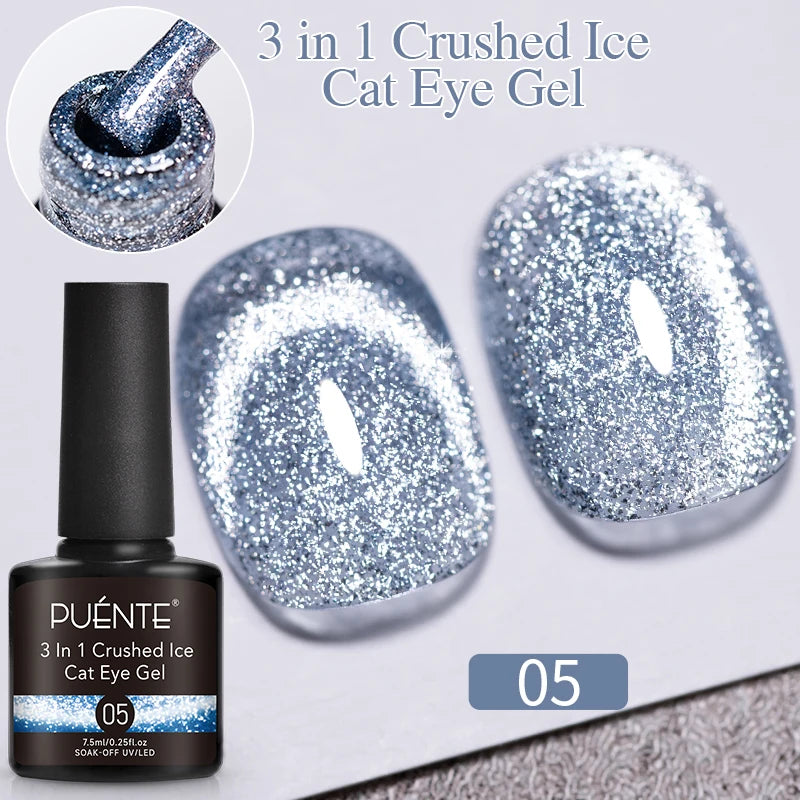 8ML Christmas Sparkling Reflective Diamond Glitter Liner Gel Nail Polish Soak Off UV Semi-Permanent Nail Art Varnish Manicure
