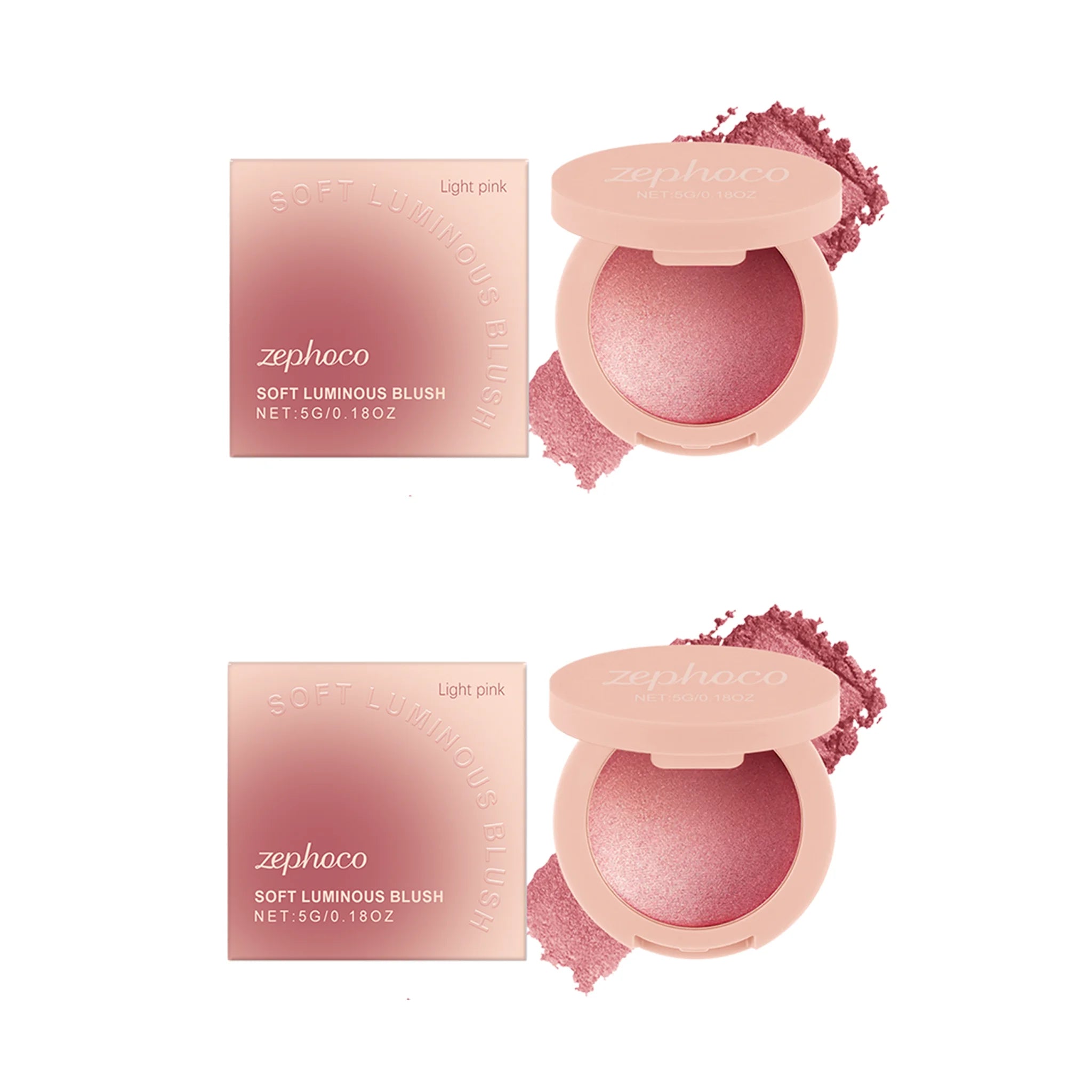 Pearl Blush with Soft Light Pink Powder Blush for a Natural Flush Radiant Finish Long Lasting Buildable Delicate Long Lasting