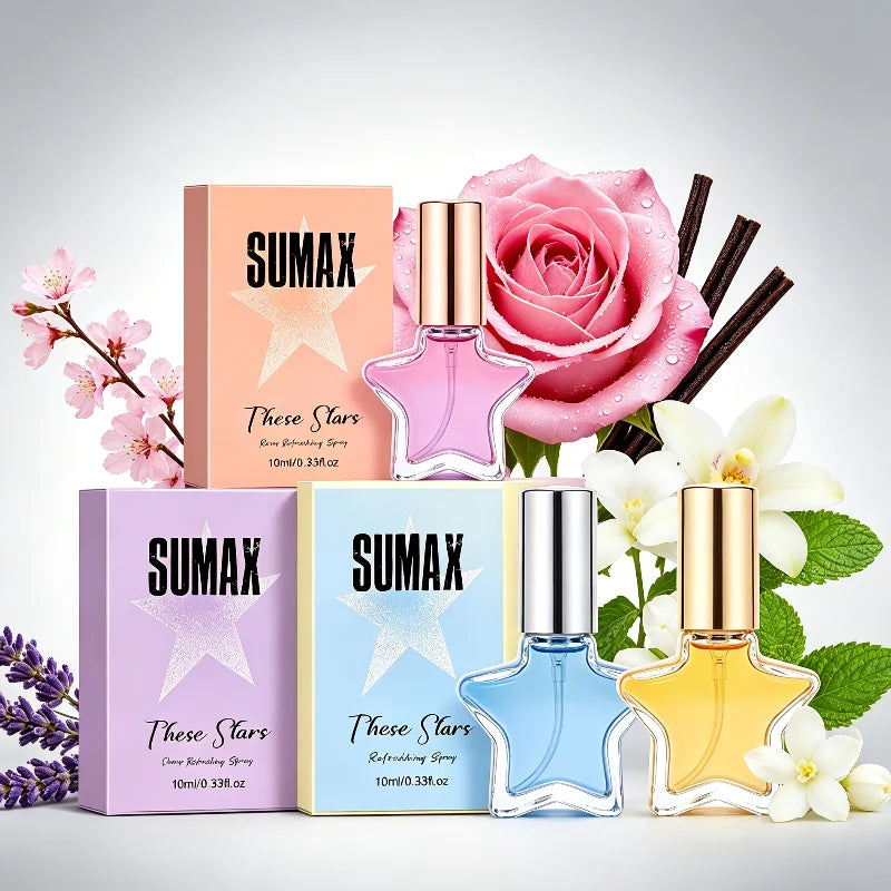 Star-shaped Deodorant Perfume,pocket Fresh Vanilla Rose Mint Perfume Unisex Romantic Charming Angel Eau De Toilette Spray Party