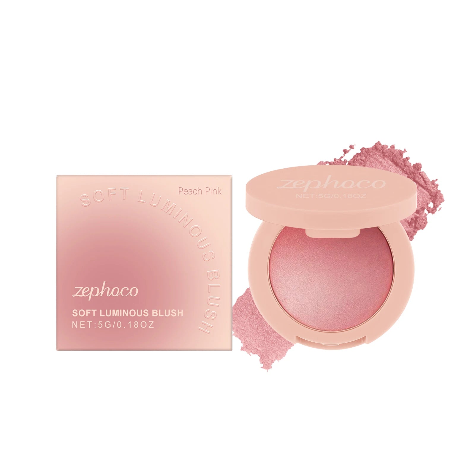 Pearl Blush with Soft Light Pink Powder Blush for a Natural Flush Radiant Finish Long Lasting Buildable Delicate Long Lasting