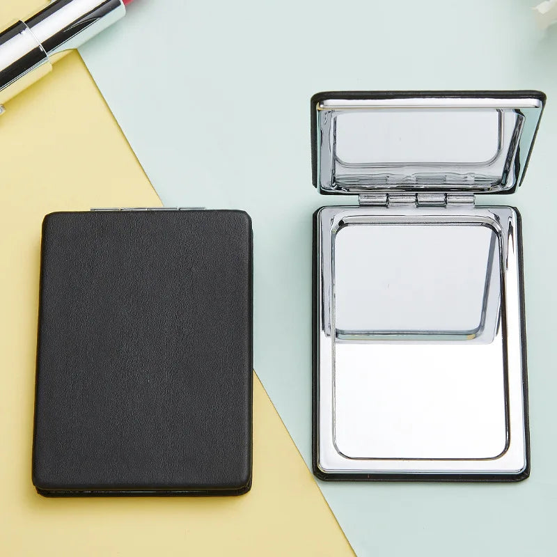 Folding Mirror Pocket Mini Portable Makeup Mirrors Travel Hand Small Mirror Vanity Foldable Compact Cosmetics Tools
