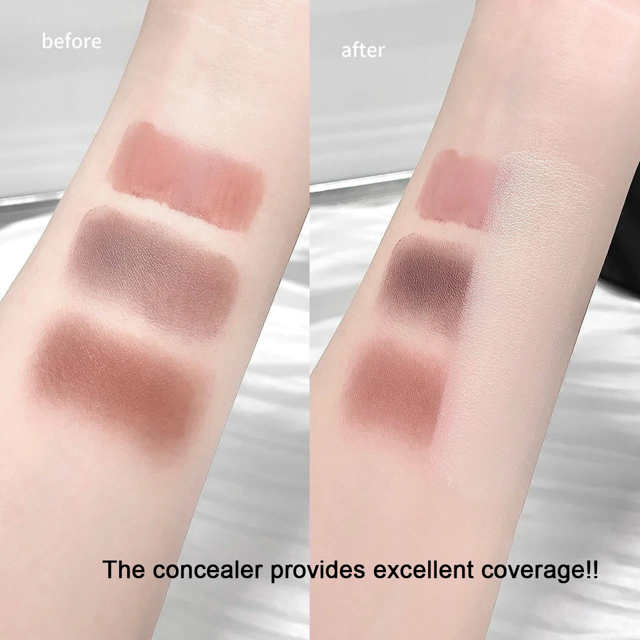 Dual-ended Foundation Stick Natural Matte Ivory White Natural Color Foundation Stick Even Out Skin Tone Provides Spot Foundation