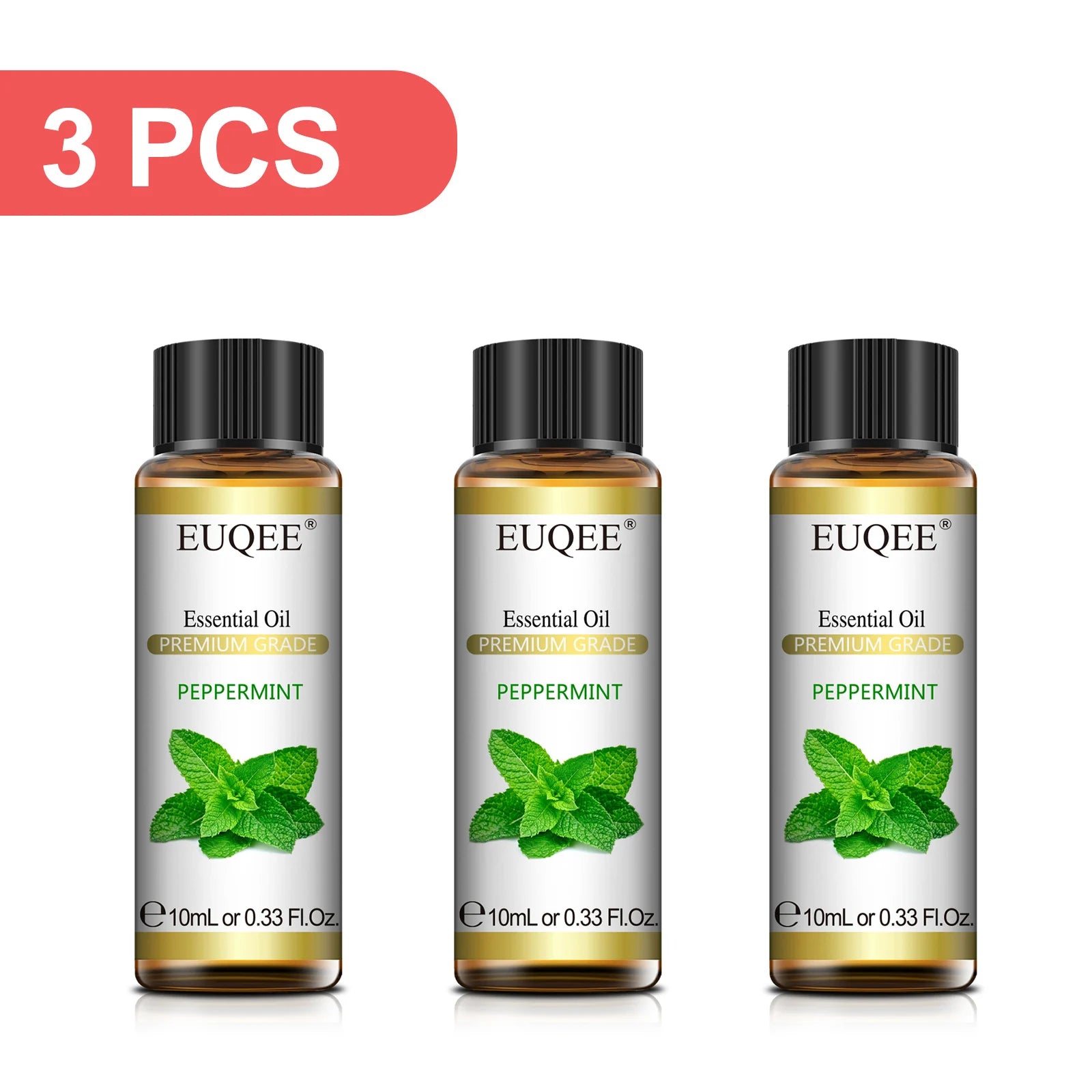EUQEE 3PCS 10ml Pure Plant Essential Aromatherapy Oils Sandalwood Cedarwood Citronella Cinnamon Aroma for Humidifiers Diffusers