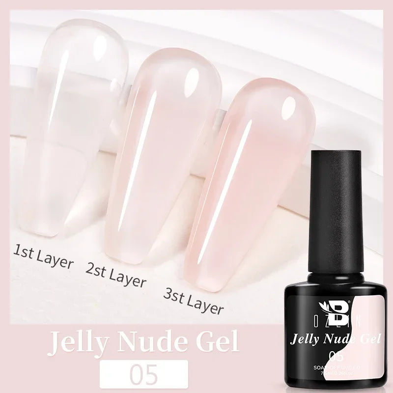 AWStorG Fiber Rubber Base Gel For Nails UV Gel Polish Semi Permanent Repair Fix Crack Nail Rubber Base Gel Strengthener 15ml