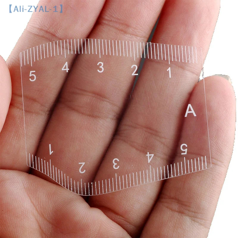 【ZYAL-1】5Pcs Durable Brow Shaping Stencil Shaping Portable Instant Brow Shaper Drawing Eyebrow Design Ruler Gift
