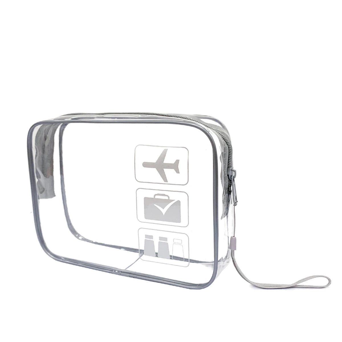 YANZAI Transparent Zipper Makeup Bag Organizer Box Men Women Travel Clear Cosmetic Bag Waterproof Toiletry Wash Make Up Bags